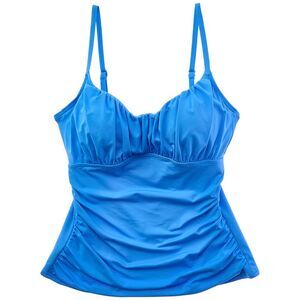 Coco Contours Womens  Radiant Tankini, Blue